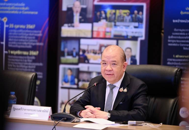 นายพิชัย นริพทะพันธุ์ รมว.พาณิชย์ ในฐานะประธานคณะกรรมการบริหารจัดการแก้ไขปัญหาสินค้าและธุรกิจต่างประเทศที่ฝ่าฝืนกฎหมาย