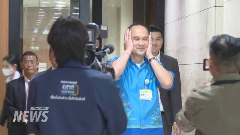 นายอลงกต วรกี สว. ปฏิเสธตอบคำถามสื่อมวลชน