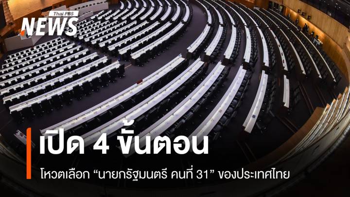 เปิด 4 ขั้นตอนโหวตเลือก "นายกรัฐมนตรี คนที่ 31" 