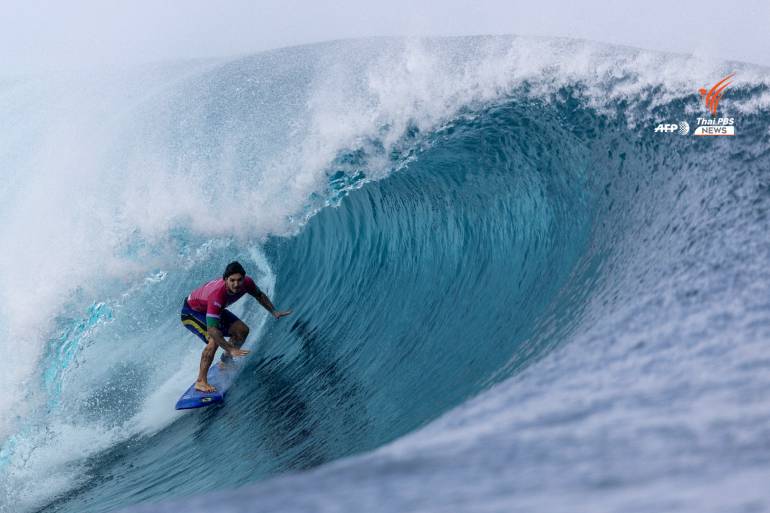 Gabriel Medina จากทีมบราซิล การแข่งขันกีฬาโอลิมปิกที่ปารีส 2024