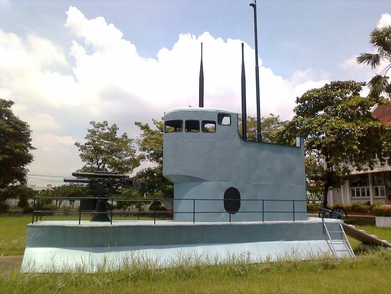 เรือหลวงมัจฉานุในปัจจุบัน ที่พิพิธภัฒฑ์กองทัพเรือ โรงเรียนนายเรือ