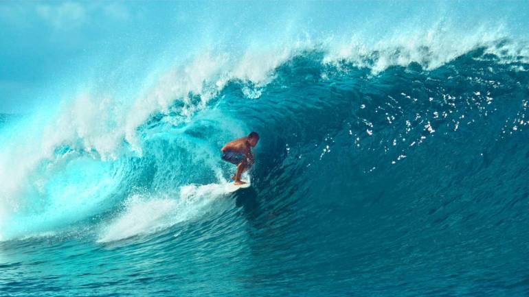 หาด Teahupo’o บนเกาะตาฮิติ เฟรนช์โปลินีเซีย