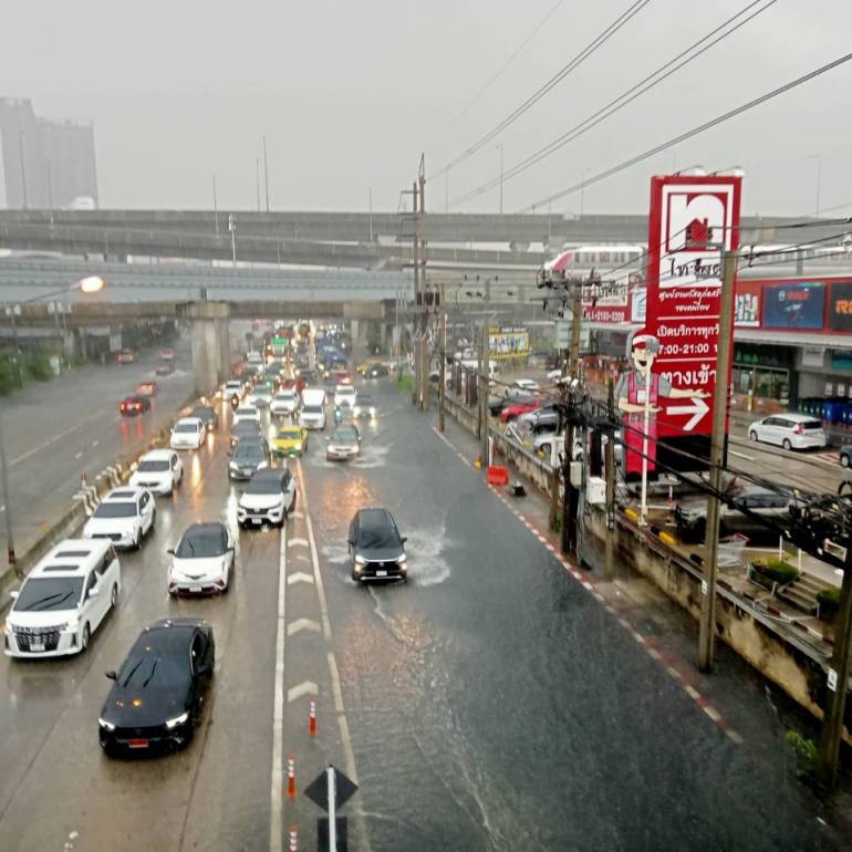 ภาพจาก FM91 Trafficpro ถนนปากเกร็ด แจ้งวัฒนะ