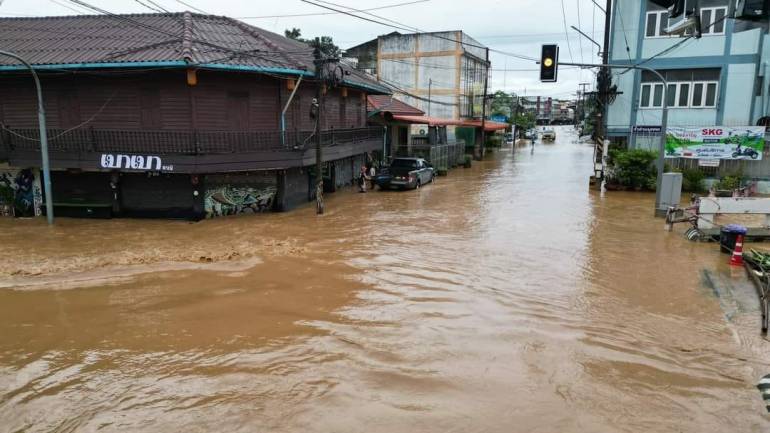 สถานการณ์น้ำพื้นที่อ.ฝาง จ.เชียงใหม่  (สำนักประชาสัมพันธ์เขต 3 กรมประชาสัมพันธ์)