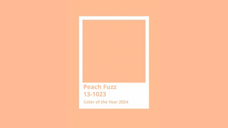 สีประจำปี 2024 PANTONE 13-1023 Peach Fuzz 