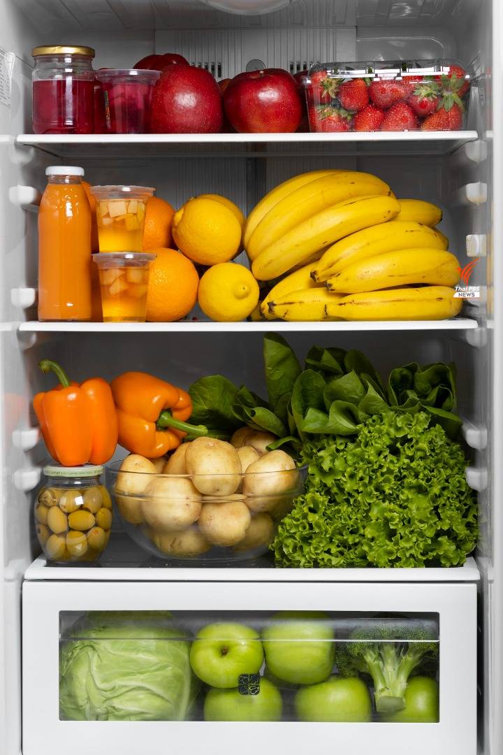 ผัก ผลไม้ ในตู้เย็น