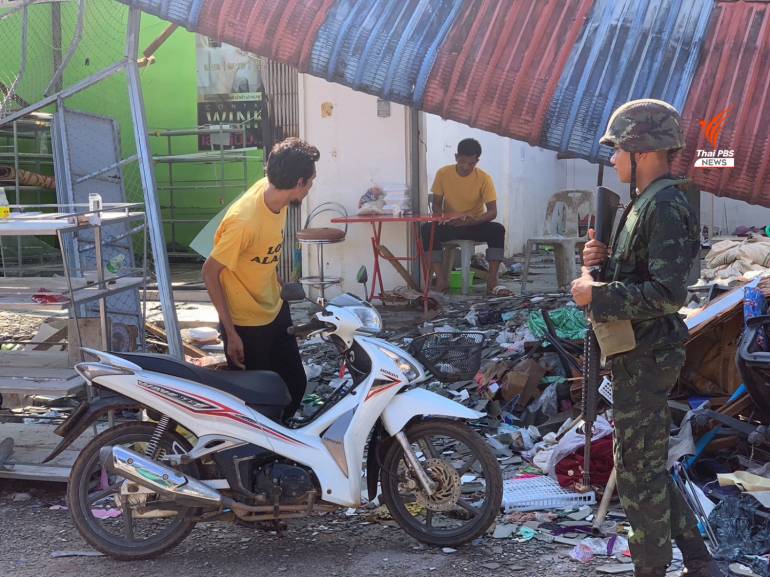 ตำรวจ-ทหาร ตรวจเข้มรถจักรยานยนต์ ตามมาตรการรักษาความปลอดภัย