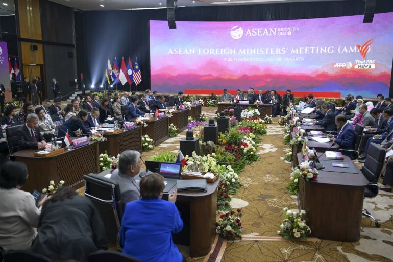 การประชุมรัฐมนตรีต่างประเทศอาเซียนในกรุงจาการ์ตา วันที่ 4 ก.ย.2566