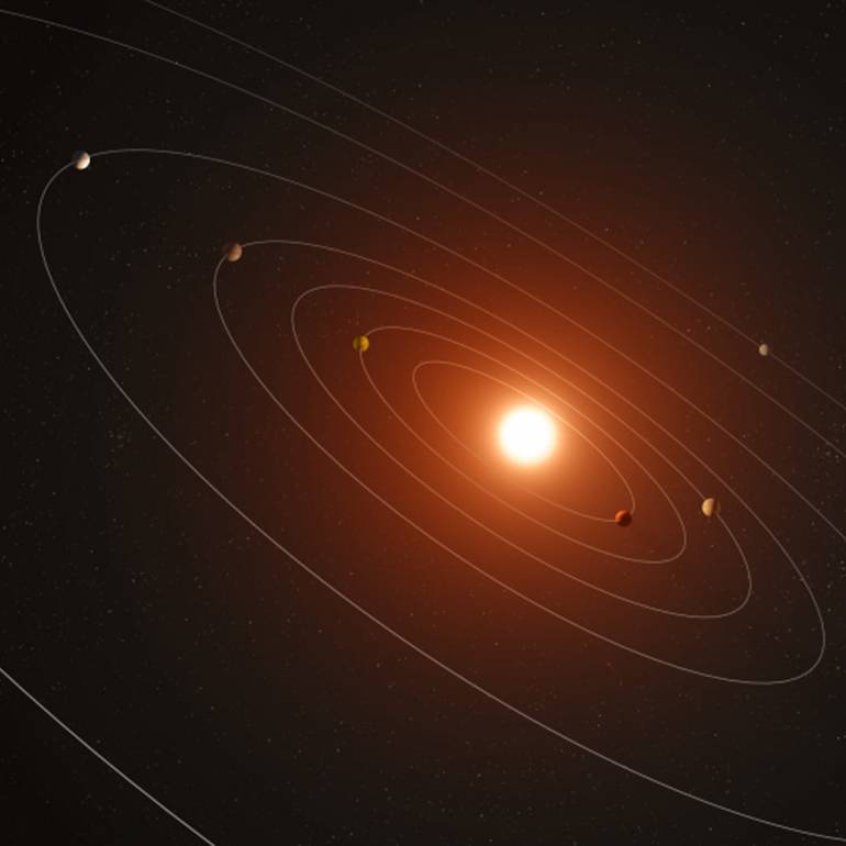 ภาพจำลองระบบดาว Kepler-385