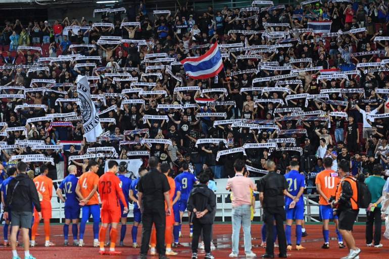 มาดามแป้ง ขอให้แฟนบอลไทยช่วยเชียร์เกมการแข่งขันระหว่าง ทีมชาติไทย และ เกาหลีใต้ ภายในกรอบกติกา  ภาพ : ฟุตบอลทีมชาติไทย 