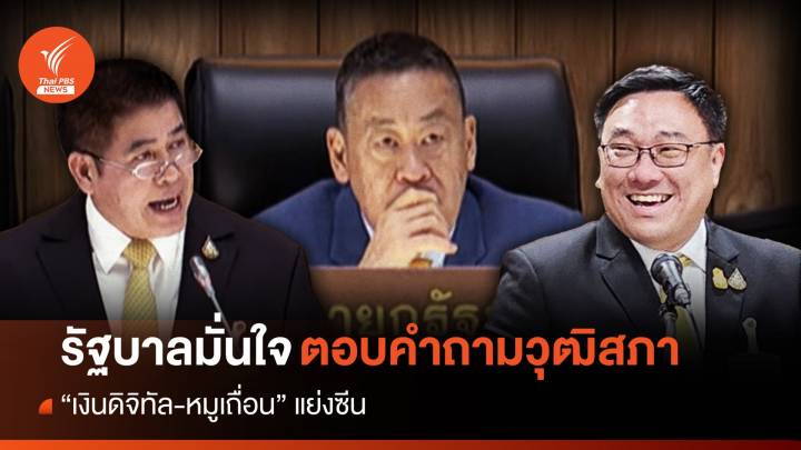 รัฐบาลมั่นใจตอบคำถามวุฒิฯ “ดิจิทัลวอลเล็ต-หมูเถื่อน” แย่งซีน