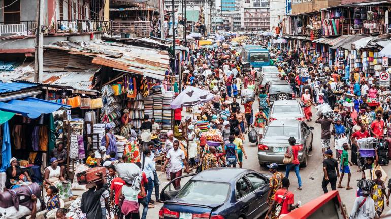 ตลาดเมืองลากอส ไนจีเรีย