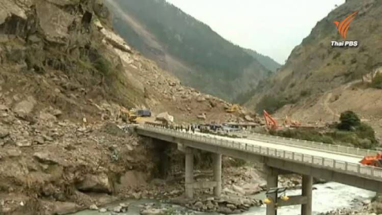 ตำรวจจีนสร้างสะพานชั่วคราวเชื่อมต่อทิเบต-เนปาล