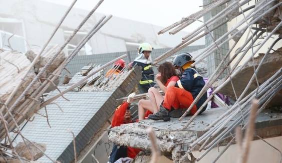 แผ่นดินไหวบนเกาะไต้หวันพบผู้เสียชีวิตแล้ว 3 คน เจ็บกว่า 150 คน