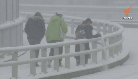 หิมะถล่มหนักในญี่ปุ่นเลิกเที่ยวบินไปสหรัฐฯ เกาหลีก็รุนแรง ยกเลิก 517 เที่ยวบินจากเกาะเจจู