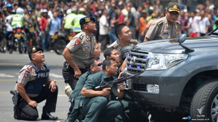 เกิดเหตุระเบิด-ยิงปะทะหลายจุดในกรุงจาการ์ตา อินโดนีเซีย พบผู้เสียชีวิตอย่างน้อย 6 คน