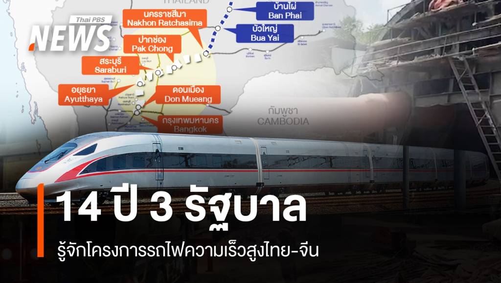 14 ปี 3 รัฐบาล รู้จักโครงการรถไฟความเร็วสูงไทย-จีน | Thai PBS News ข่าว ...