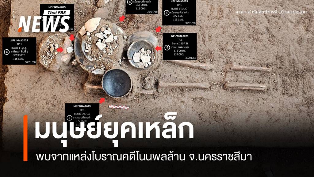 ฮือฮา! พบ 3 โครงกระดูกมนุษย์โบราณยุคเหล็กอายุ 2,400 ปี | Thai PBS ...