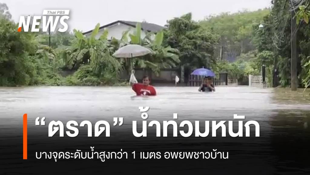 "ตราด" น้ำท่วมหนักรอบหลายปี บางจุดท่วมสูง 1 เมตร | Thai PBS News ...