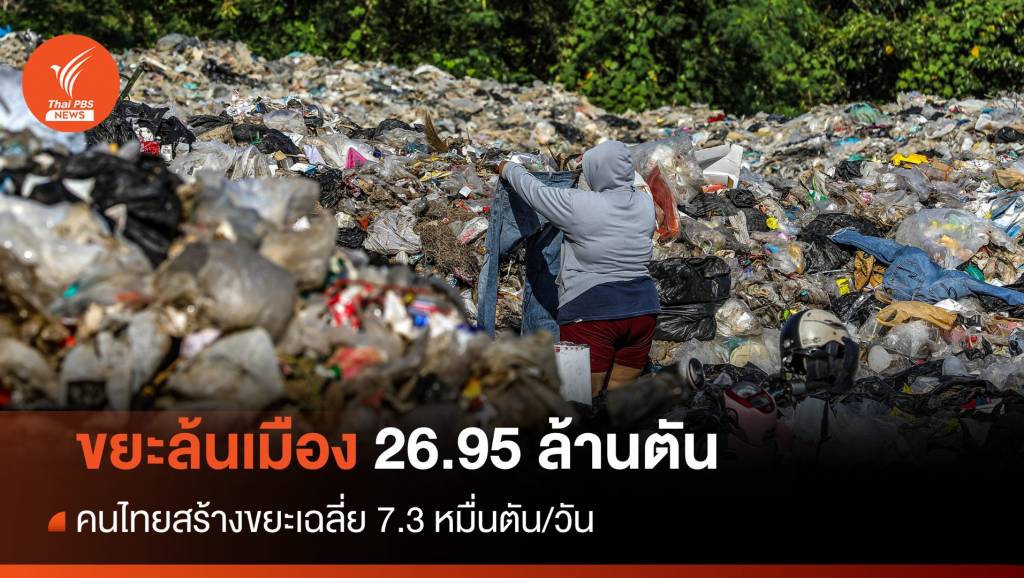 "ขยะล้นเมือง" คนไทยสร้างขยะเฉลี่ย 7.3 หมื่นตัน/วัน | Thai PBS News ข่าว ...