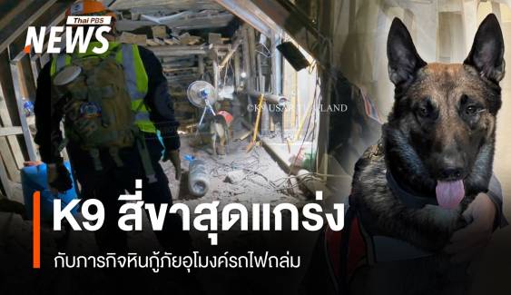 K9 สี่ขาสุดแกร่ง กับภารกิจหินกู้ภัยอุโมงค์รถไฟถล่ม