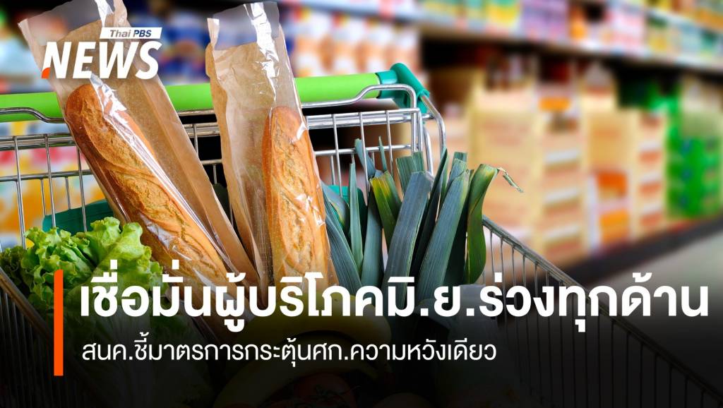ดัชนีเชื่อมั่นผู้บริโภค มิ.ย.ร่วงทุกด้าน สนค.เผยมาตรการกระตุ้นศก.คือความหวังเดียว