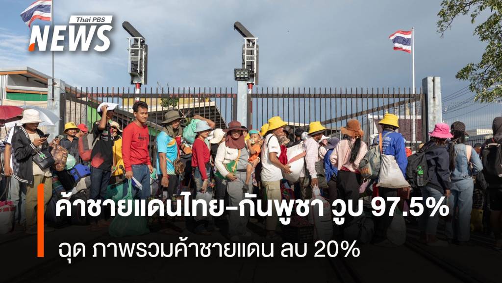 ค้าชายแดนไทย-กันพูชา วูบ 97.5% ฉุดภาพรวมค้าชายแดน ลบ 20%