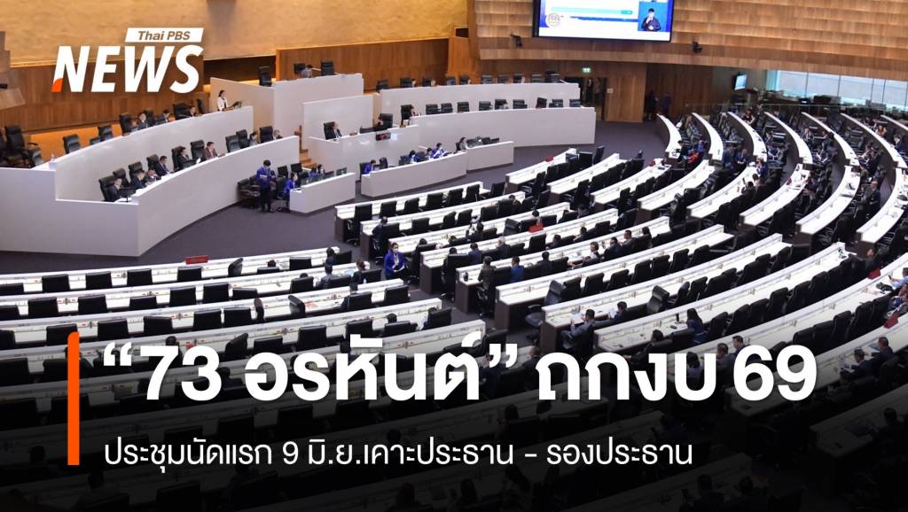 เปิดชื่อ 73 กมธ.วิสามัญ ถกงบ 69 ประชุมนัดแรก 9 มิ.ย.