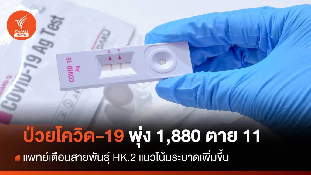 ป่วยโควิดพุ่ง 1,880 ตาย 11 แพทย์เตือนสายพันธุ์ HK.2 แนวโน้มระบาดเพิ่ม ...