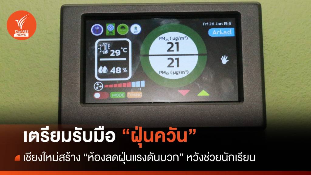 ภาคเหนือเตรียมรับมือ “ฝุ่นควัน” สร้าง “ห้องลดฝุ่น” ช่วยนักเรียน