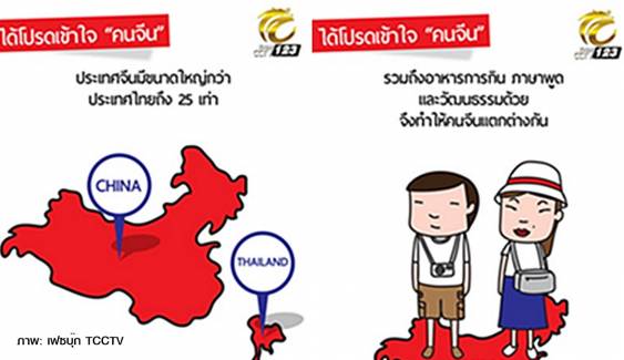 สื่อจีนออกการ์ตูนวอน "คนไทย" ได้โปรดเข้าใจ "คนจีน"